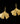Fine Gold Vermeil Ginkgo Earrings by Michael Michaud