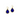 Teardrop Bubble Wire Earrings - Cobalt - Alesia 