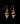 Pink Hydrangea Long Wire Earrings