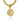 18 Karat Gold Pendant with Aquamarine, Diamonds and Fine Granulation - Alesia 