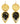 Rorschach Dagger Earrings - Alesia 