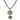 Sun and Moon Double Disc Necklace with Gunmetal Chain - Alesia 