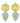 Gala Earrings in Turquoise - Alesia 
