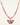Butterfly Beaded Necklace - Coral - Alesia 