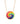 Tie Dye Disc Necklace - Alesia 